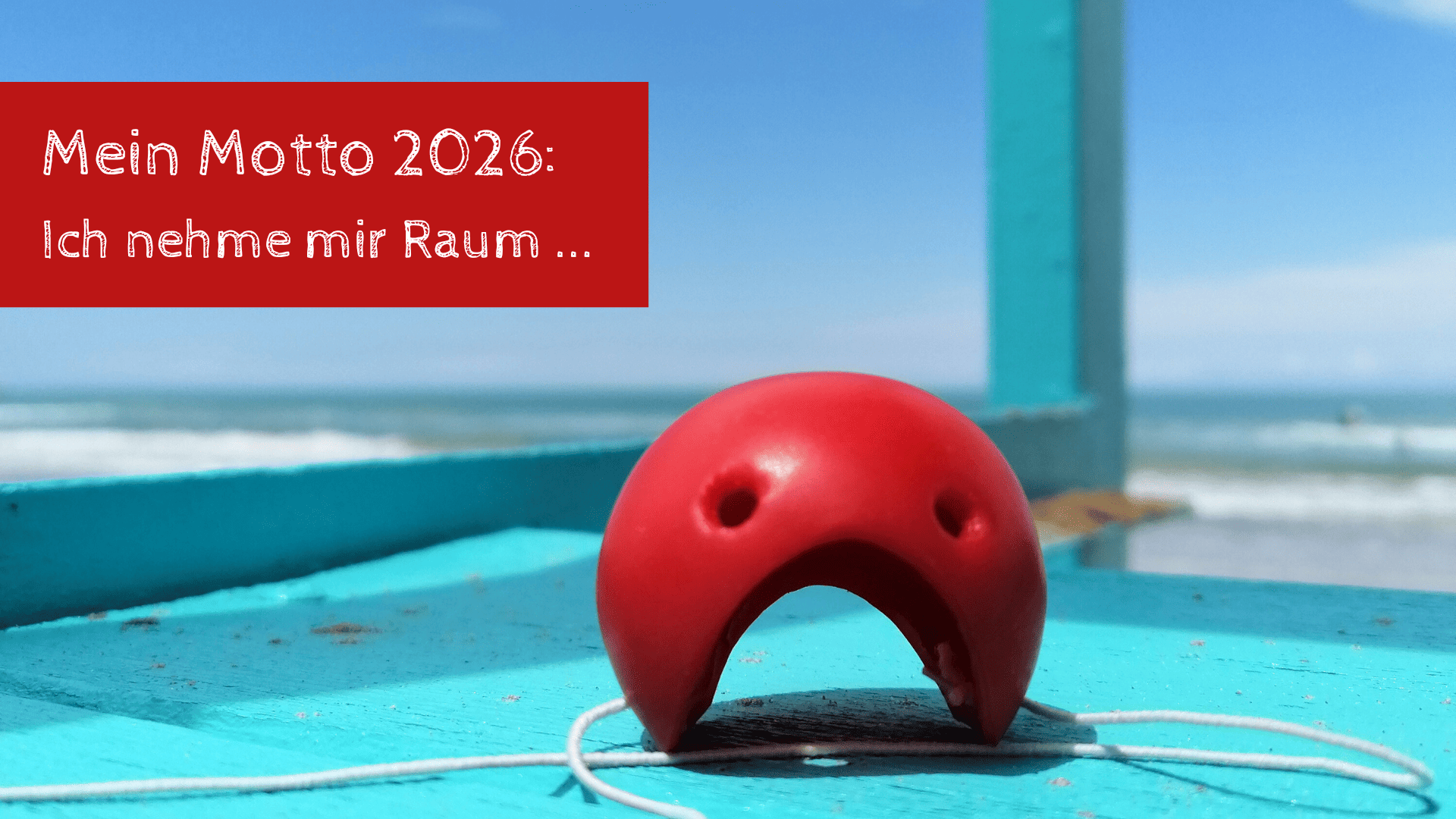 Blog Raum nehmen (2) (1) Clownnase auf Urlaub in Italien am Meer mit viel Raum für mich.